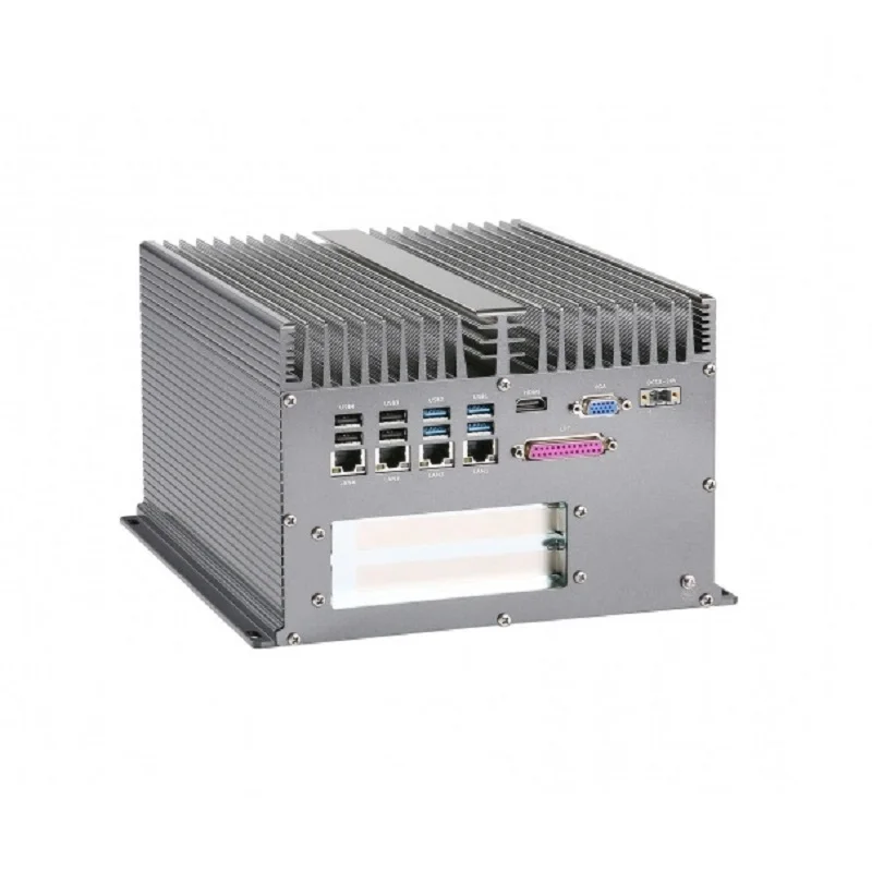 

Fanless Industrial Computer, Onboard Core i7-6700HQ CPU, 6/10 *COM, 10*USB, 4*GLAN, 2*Expansion Slot, 8GB RAM, 256GB SSD