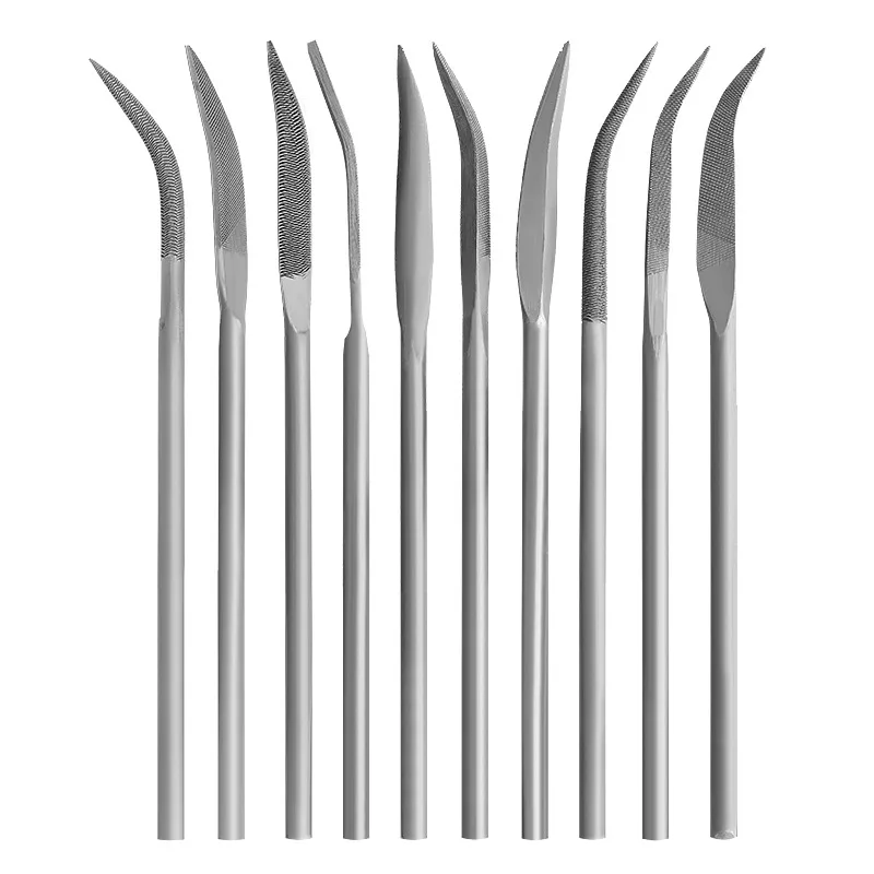 Arquivo irregular de 3x140mm, molde de metal curvo, ferramenta de rebarbação, modelagem e polimento de madeira, artefato de ferro de moagem, arquivo pequeno misto