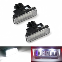 2pc 12V White License Number Plate Lights for Mercedes-Benz W203 C320 C240 W211 E350 E320 E550 E55 E63 AMG W219 CLS550 CLS63
