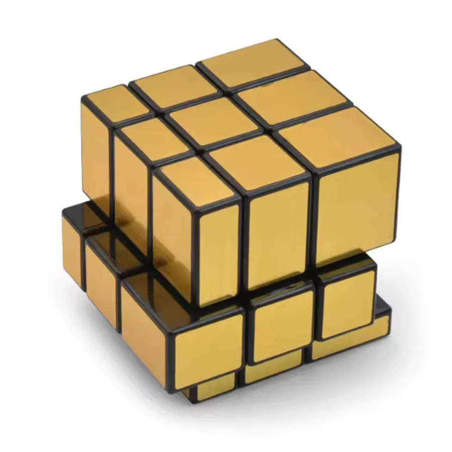 MoYu 3x3 Specchio Cubo Magico Puzzle Cubo di Velocità D'oro/Argento Adesivo Cubo Professionale Agitarsi Giocattoli Cubo Magico Puzzle giocattoli