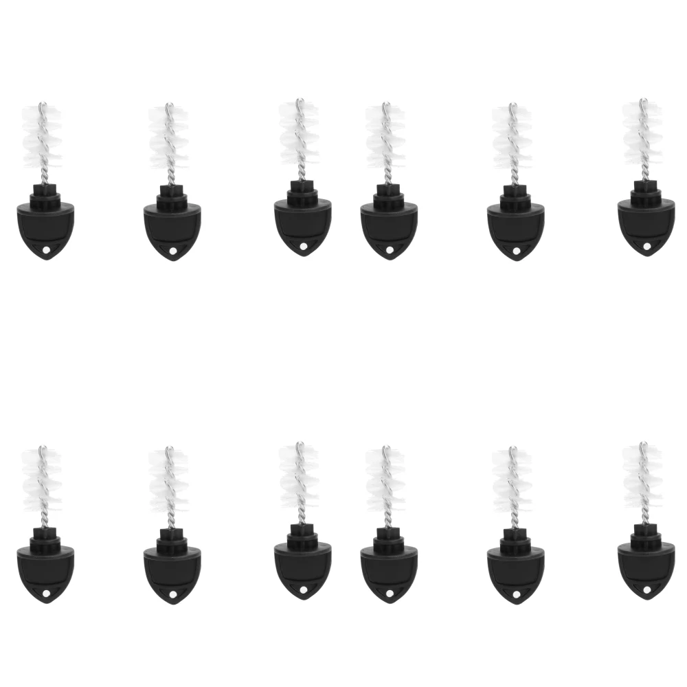 12PCS Essential ABS Beer Tap Brush Insect Blocking Tap Plug Draft Beer Spout Cleaning Brush Black Tap Plug For Draft Beer System