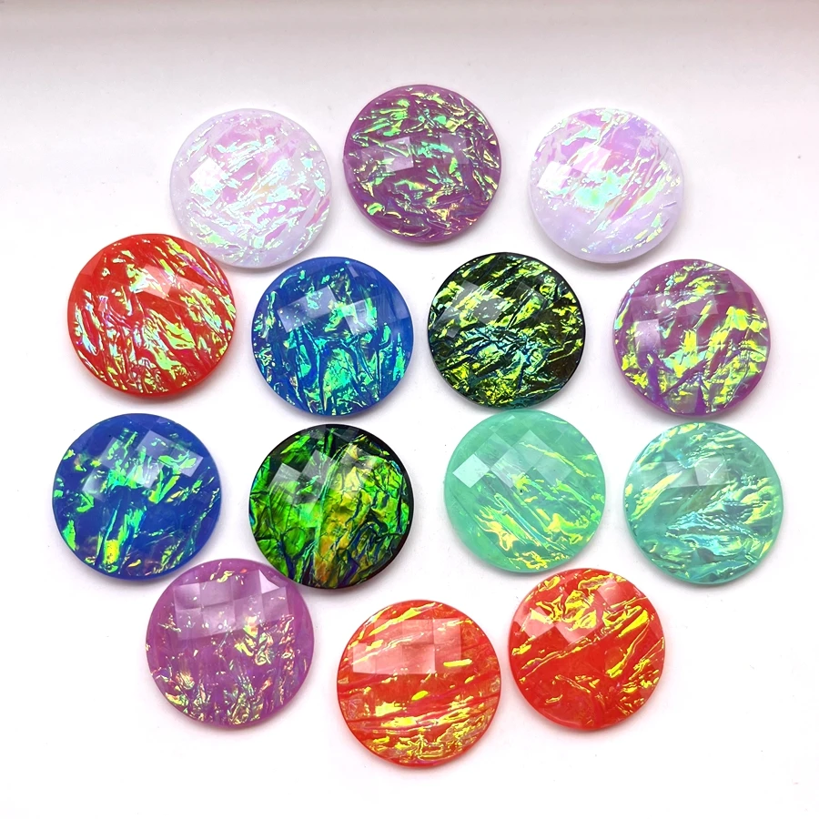 Super bright 20MM round shell paper resin rhinestone trim Flat back scrapbook diy Jewelry earrings Hair trim 12pcs/lot