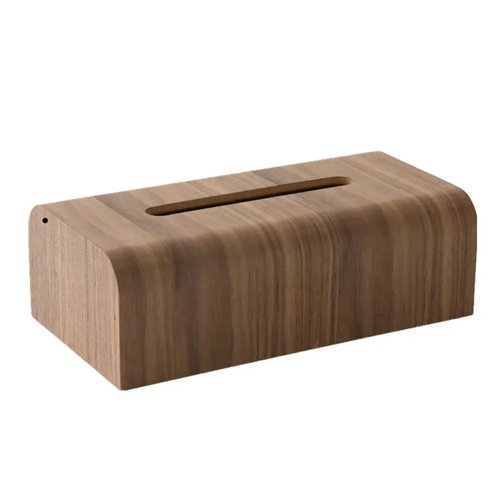 

1pc Wooden Tissue Box pcs Desktop Home Supplies Decorative Napkin Case Bedroom Office Retro Design Tabletop Storage Simple