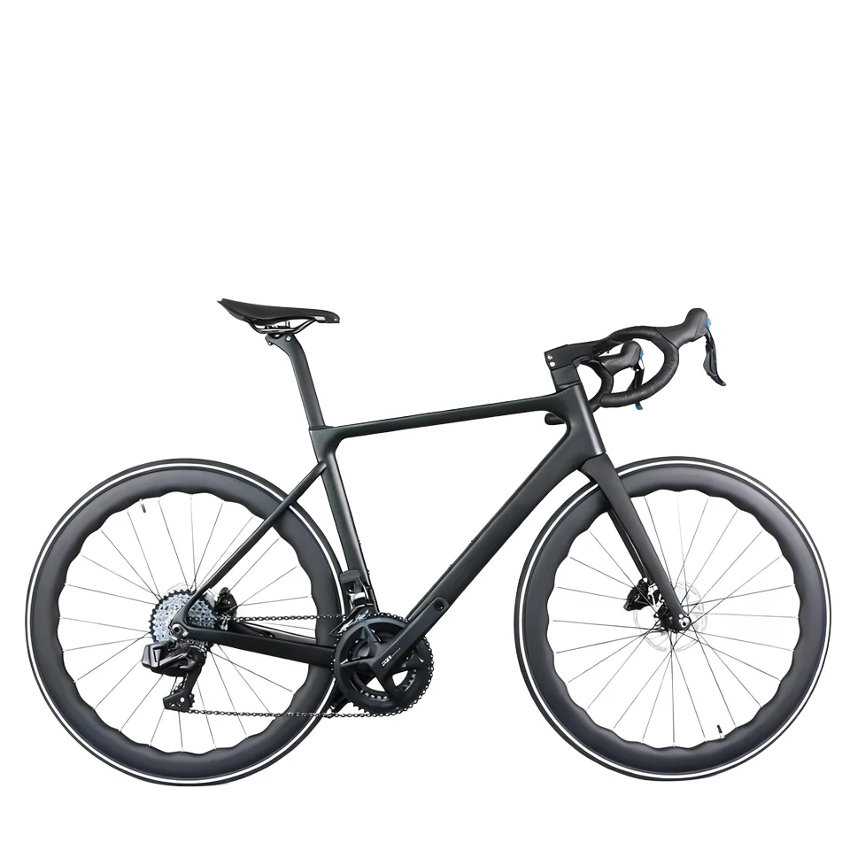 

Complete Carbon Bike with Disc Brake Top EDS-214S Electronic Shifting Wheels Black TT-X43 Road Bike Frame Wheelset