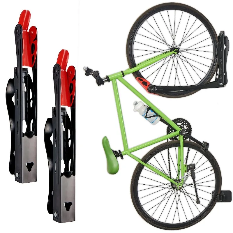 

Rotary bicycle racks and storage systems save space for homes and garages