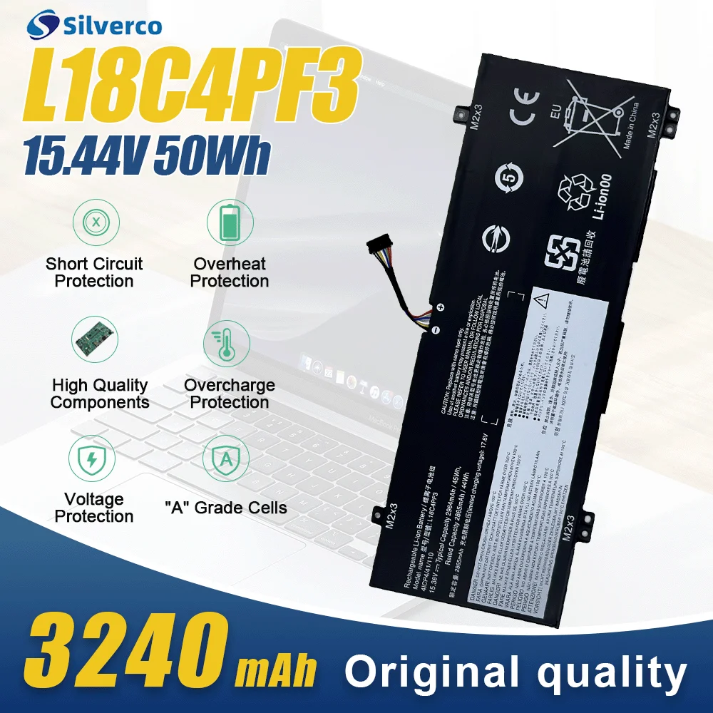 L18C4PF3 L18M4PF3 L18C4PF4 L18M4PF4 Laptop Battery For Lenovo IdeaPad S540-14IWL C340-14API Xiaoxin Air14 2019 K3-IWL
