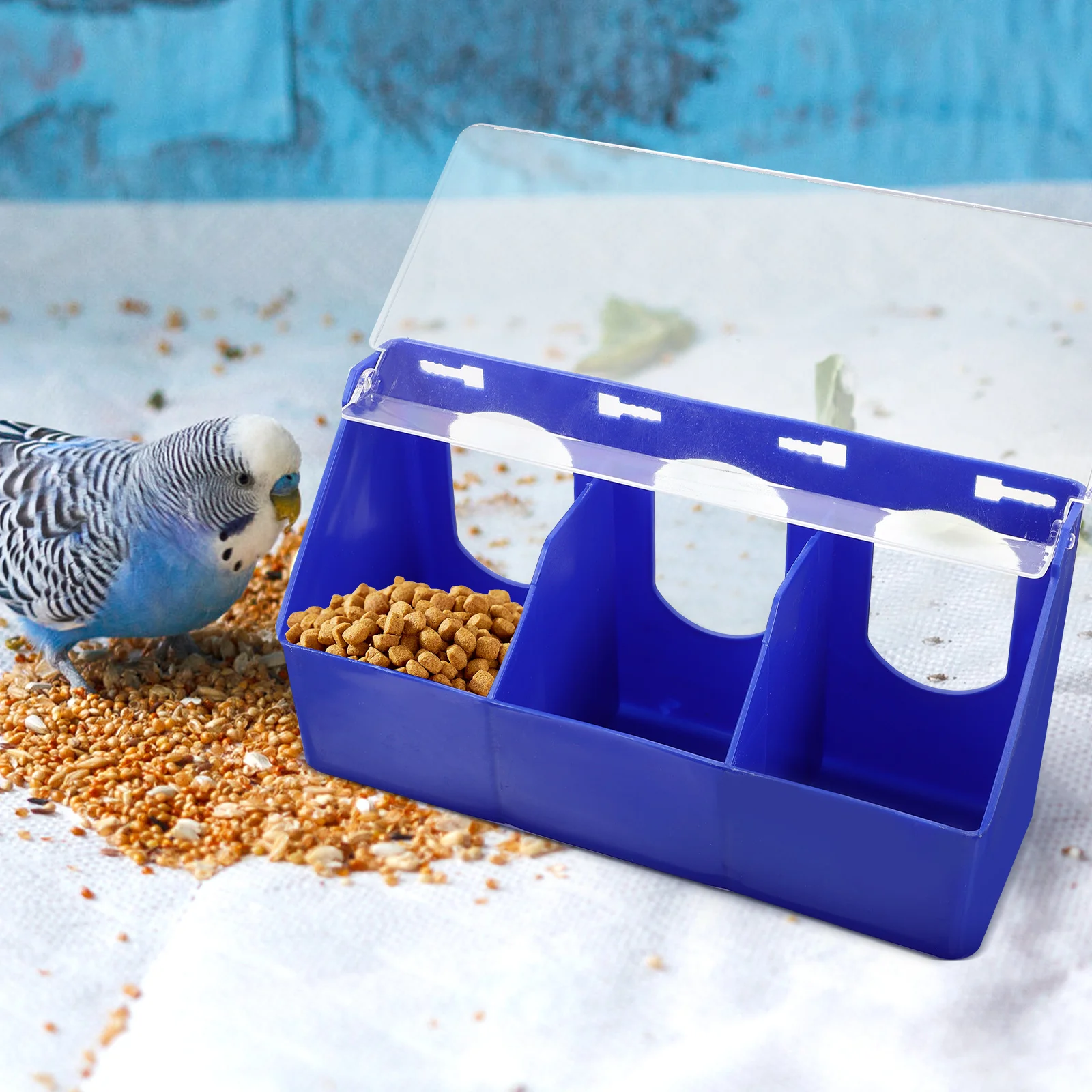 

Pigeon Feeder Household Quail Food Storage Container Feeder Cup Household Bird Cup Bird Feeding Accessory Random Color