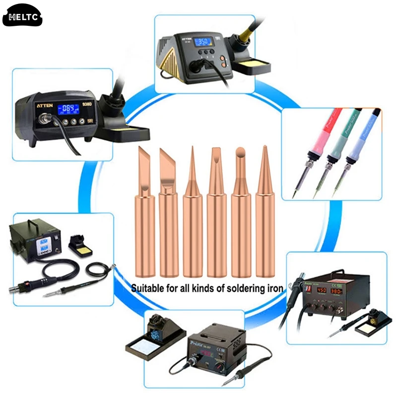 Lead-free Horseshoe Shape 900m-T-1C Welding Tool Lead-Free Soldering Iron Head Bit For Welding Accessories Soldering Iron Tip