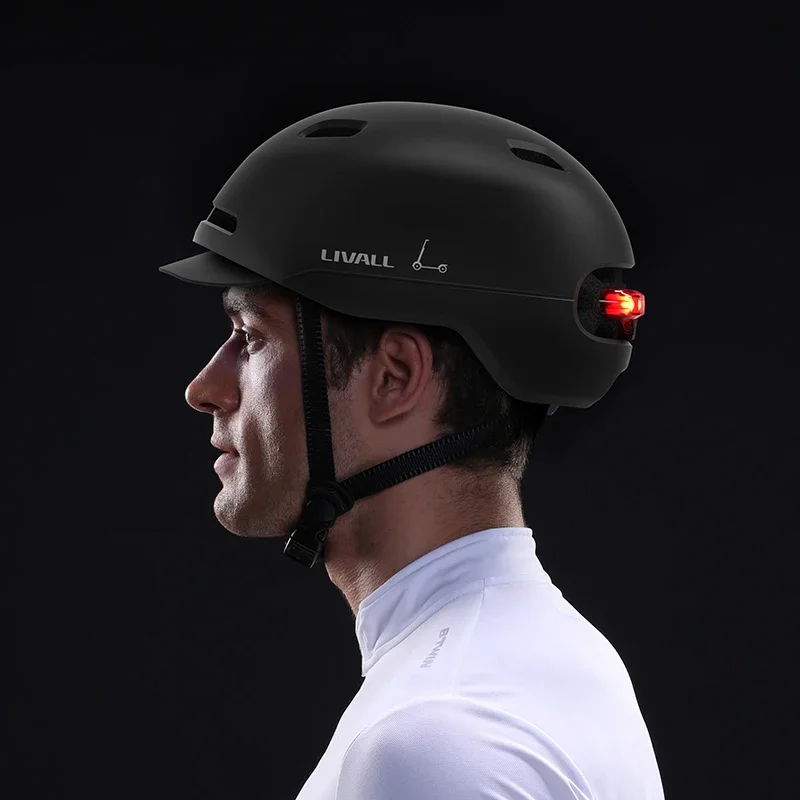 Safe warning light fall detection smart safety helmets smart livall C21 urban helmet cycling