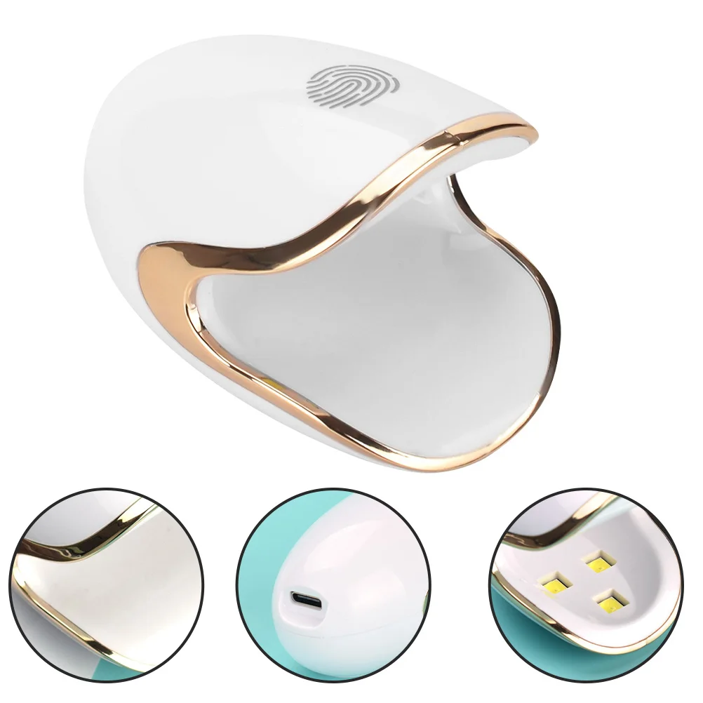 Lampada UV professionale per mini asciuga unghie per asciugare lo smalto ovunque, strumenti per manicure compatti per unghie, manicure a secco