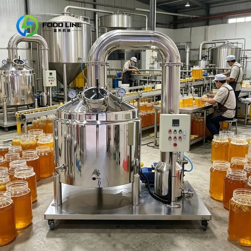Automatic Processing Line with Honey Filter Machine Honey Refining Equipment and Honey Production Machines Customized