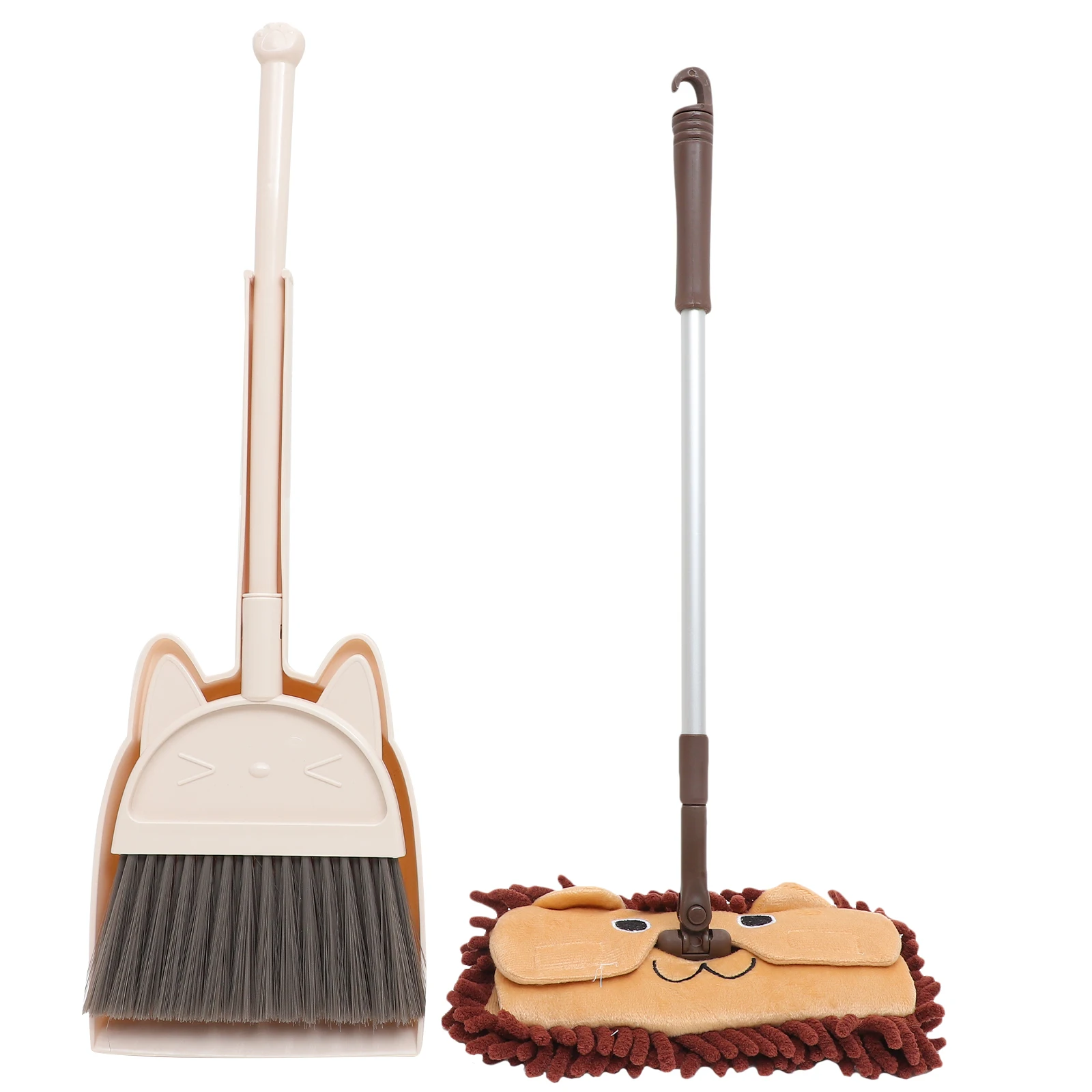

1 set Mini Home Cleaning Cleaning Products Toddler Kids Broom And Dustpan Kids Broom Set Mop Cloth Floor Small Dustpan Brush Set