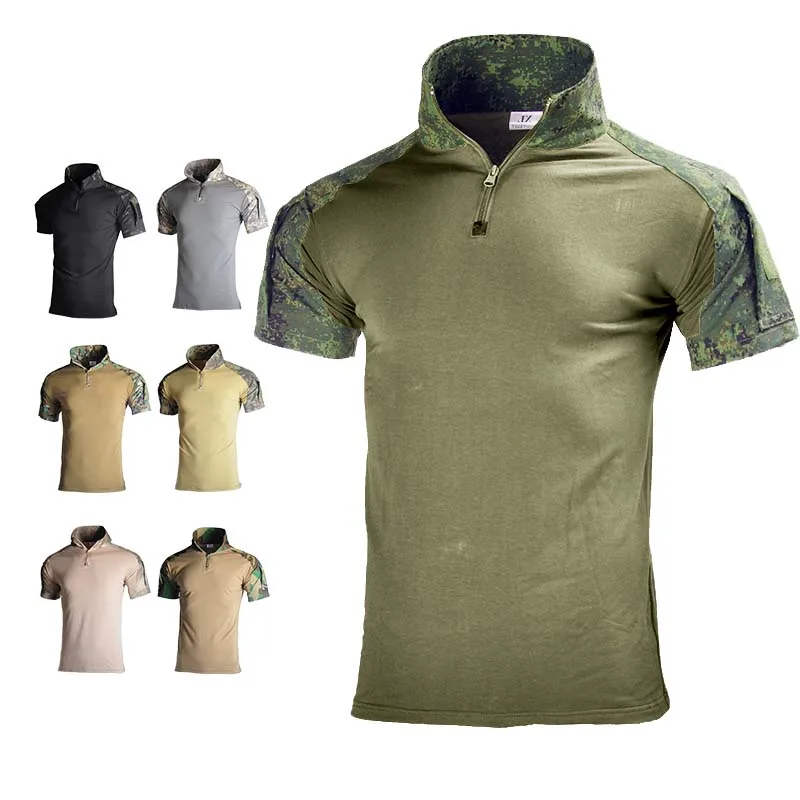 Tactical Shirt Men's Tee Combat Shirt Airsoft Army T-Shirts Hunting Clothes Camping Casual Shirt Men Military Clothing T Shirt