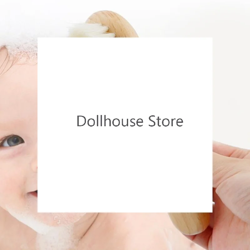 2개입 아기 케어 헤어 울 브러시 너도밤나무 빗 신생아 마사지 빗 아기 샤워 선물 세트 천연 아기 브러시