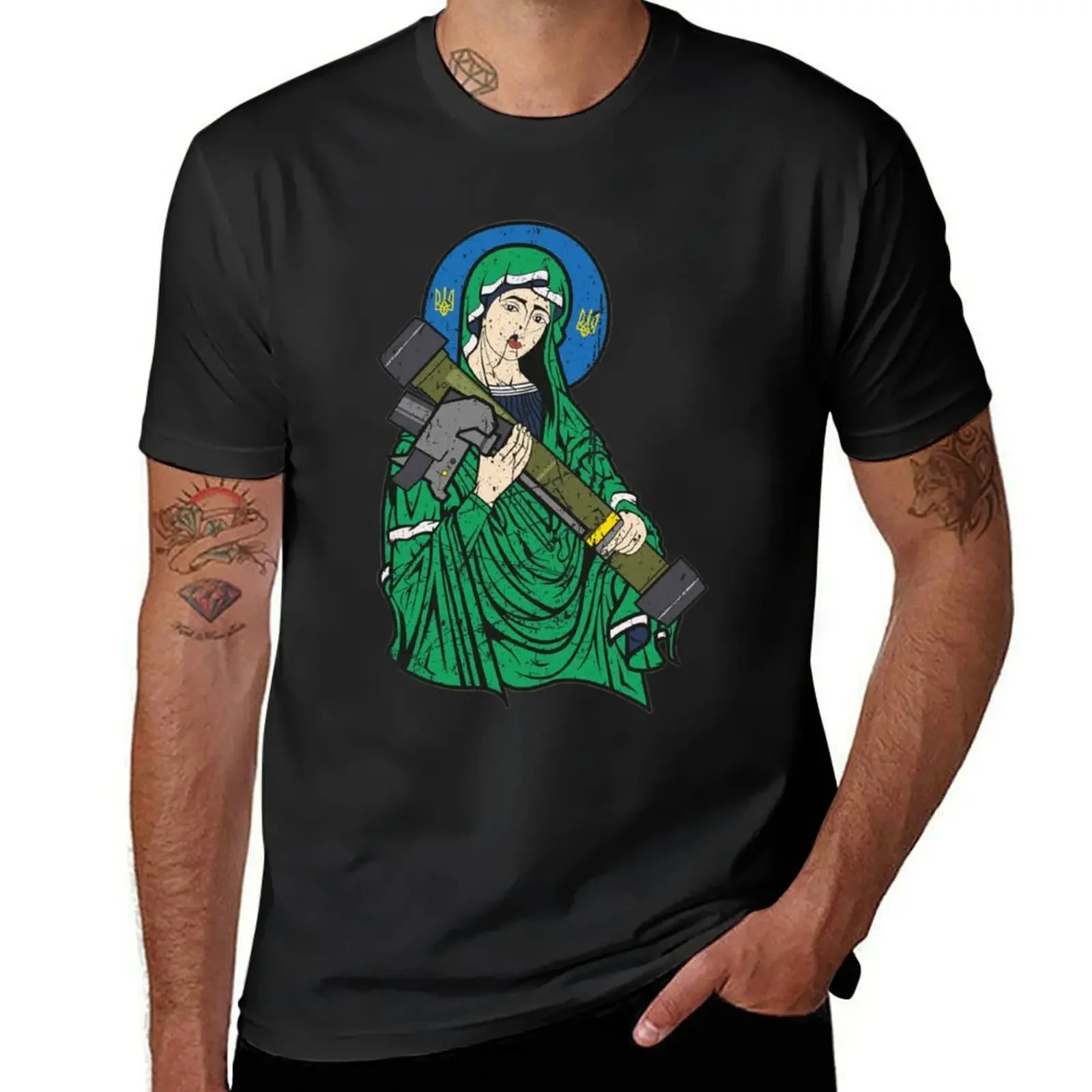 

Distressed Saint Javelin T-Shirt rapper graphic tees shirts graphic tees slim fit t shirts for men