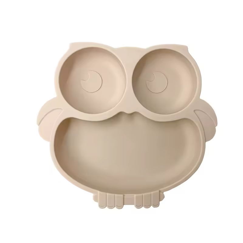 Baby Safe Silicone Dining Plate Suction Cartoon Children Dishes Feeding Toddler Training Tableware Retro Kids Smile Face Bowl - Image 15