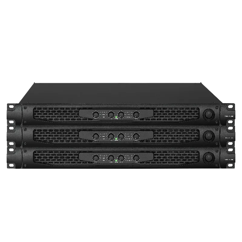 High Performance Digital Power Amplifier Class D Professional 2-Channel 2 * 300W Power Amplifier for Ktv Home Cinema