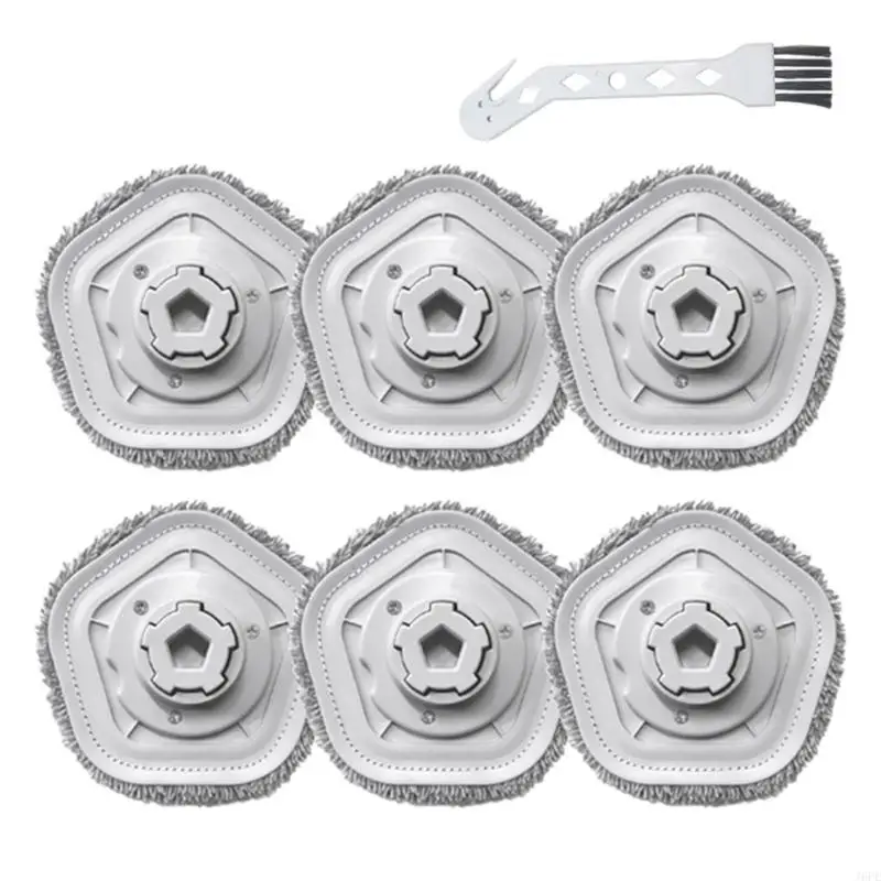 

J6PE Mopping Pads Set Sweeping Robot Mop Cloth Plastic Material for Dreame W10 W10Pro