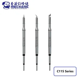 MECHANIC C115 Series Nano-level Internal Heating Long Solder Iron Tip Tool for JBC/Xsoldering/Sugon T26 Handle Soldering Station