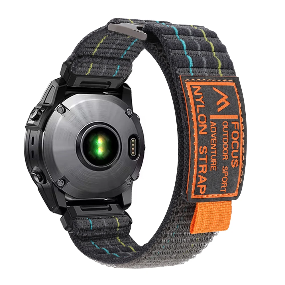 Nowy nylonowy pasek 22 mm 26 mm do zegarka Garmin Fenix 8 51 mm, Fenix 8 47 mm, Fenix E 7 7X Pro 6 6X Pro 5 5X Plus QuickFit Strap Bracelet