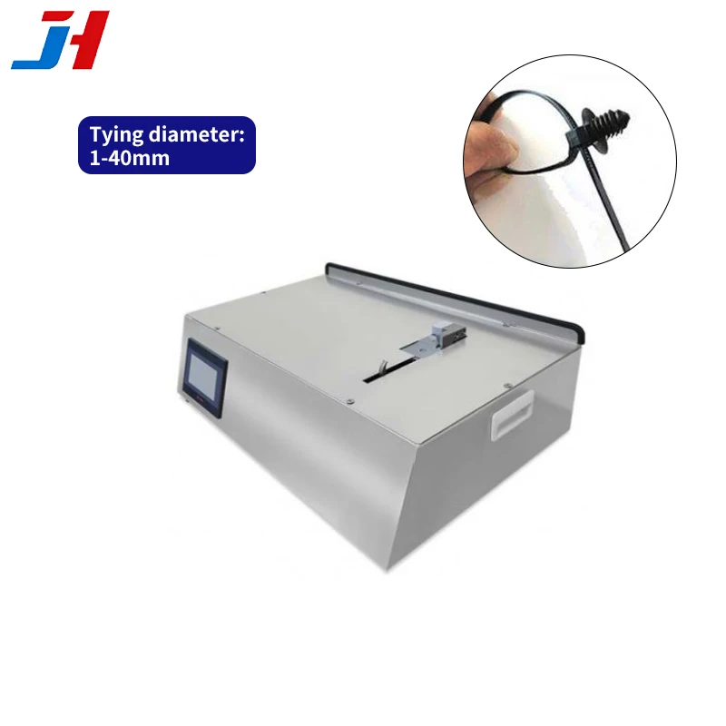 JH-CT101 Automatic Cable Tie Tying Machine 1500/H Efficiency, Max 1s/Pc For 100mm Nylon Tie, Max Ø12mm Bundle  Air/Electric