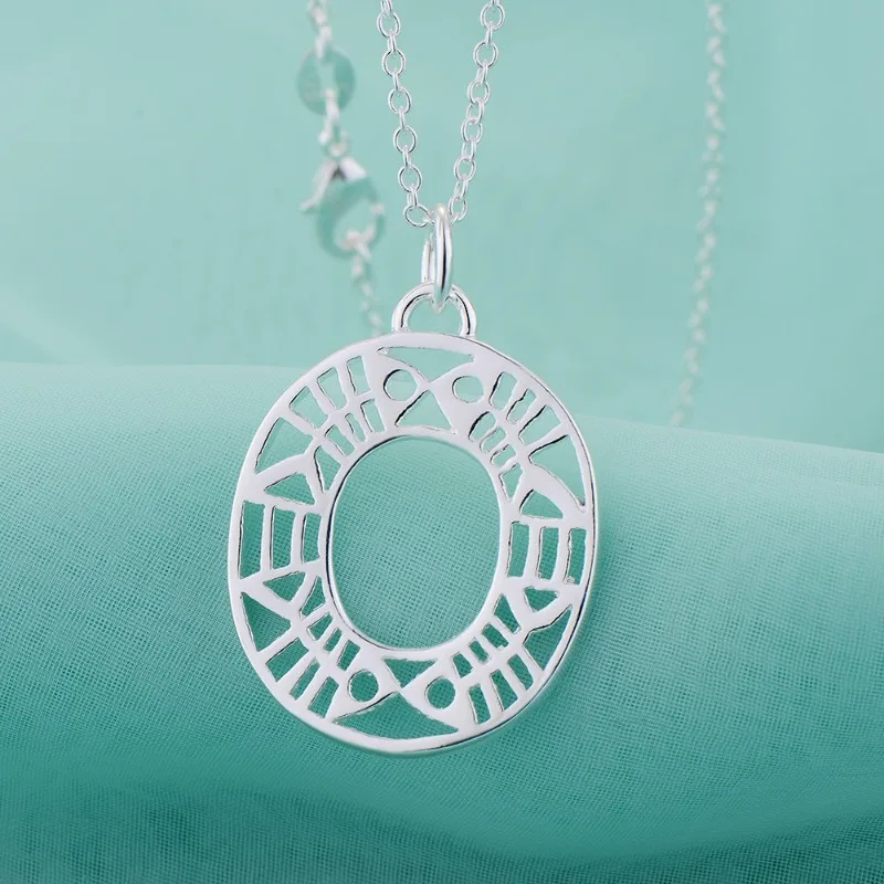 New 925 Sterling Silver Necklace Simplicity Pendant for Women Wedding Jewelry Luxury Fashion Style Engagement High Quality Gifts