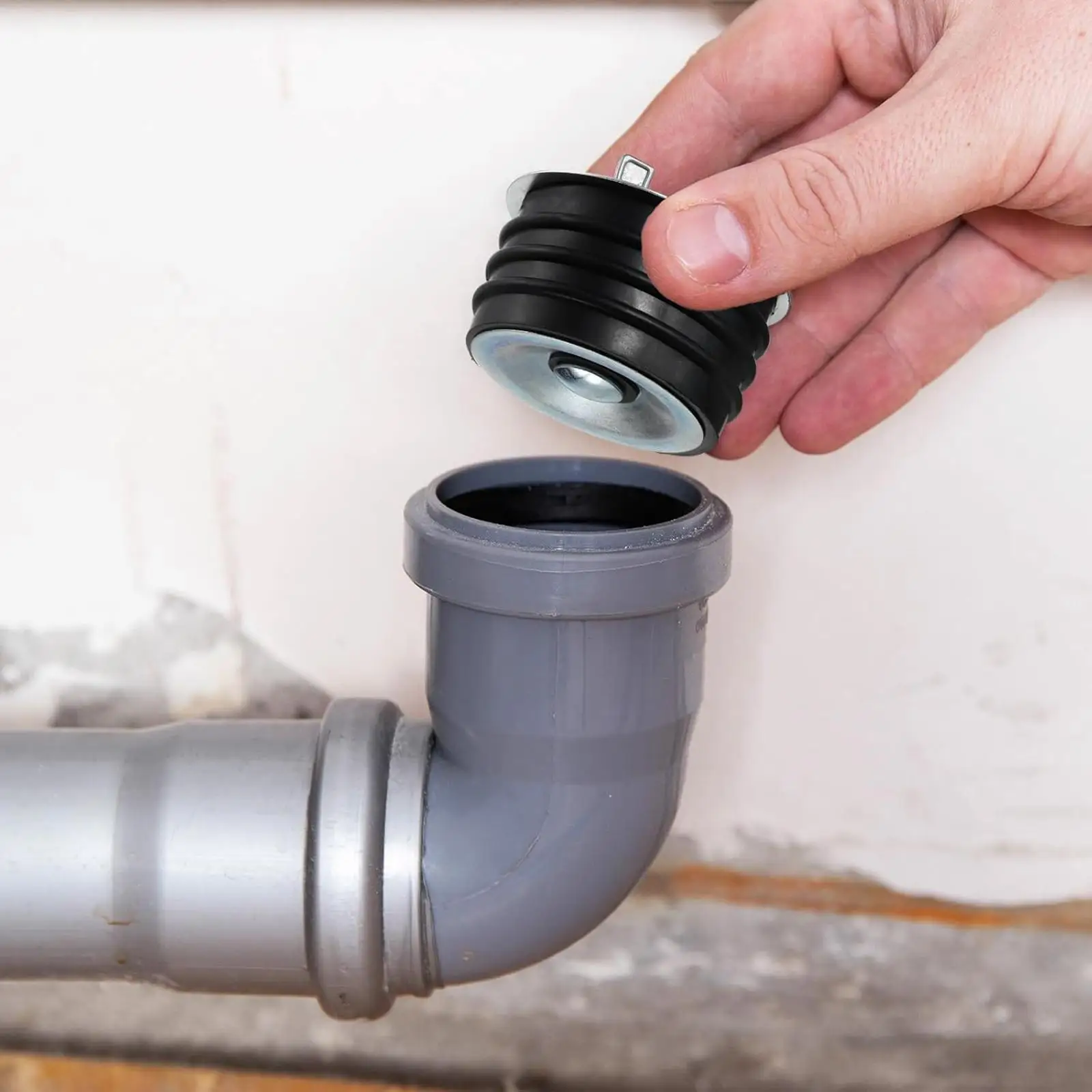 

Mechanical Test Plug Sewer Cleanout Rubber Metal Pipe Gripper Cover Drain Stopper for Home Maintenance