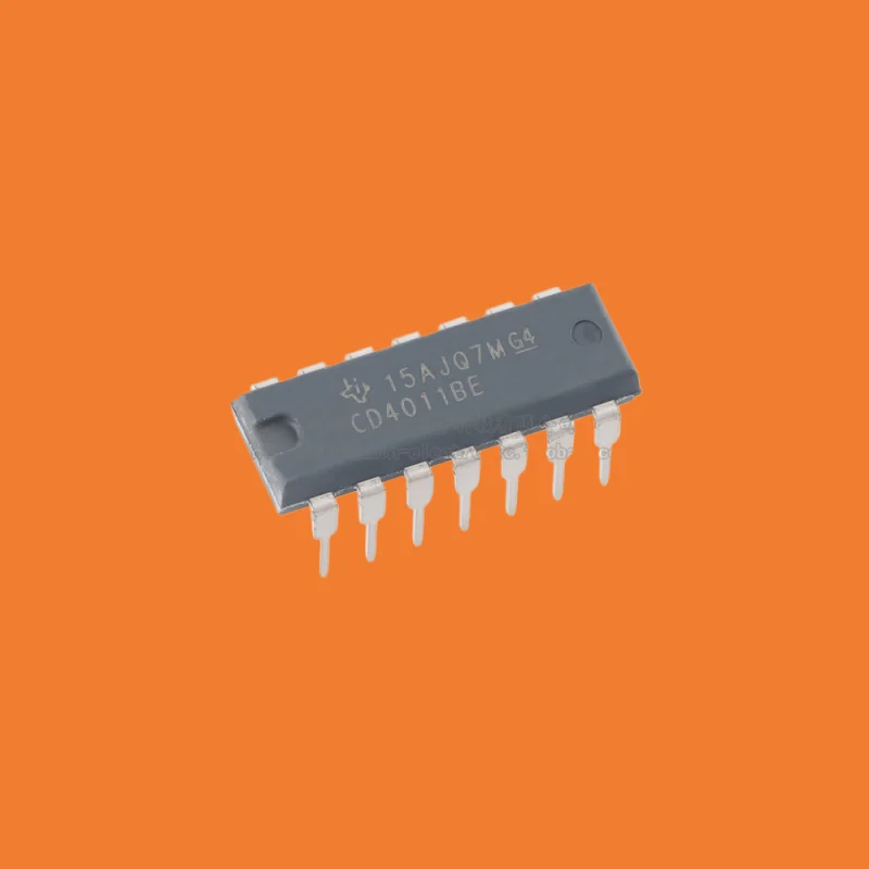 10PCS/original genuine direct insertion CD4011BE PDIP-14 four-way 2-input NAND logic chip