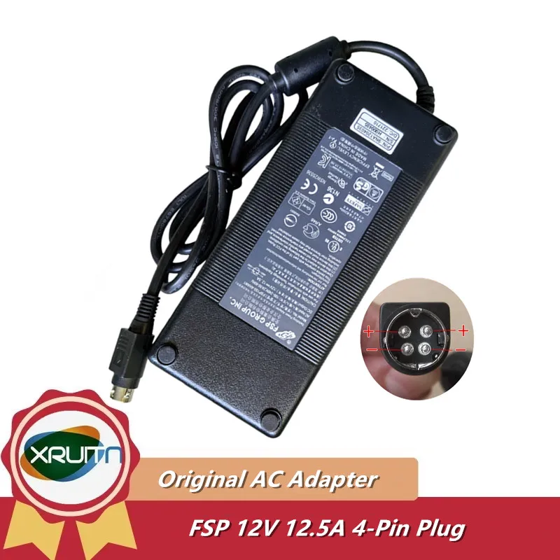 Genuine 12V 12.5A 150W FSP AC Power Supply Charger Adapter for QNAP TS-412 NAS TS-410 DPS-150NB-1B FSP150-AHAN1 Laptop Adapter