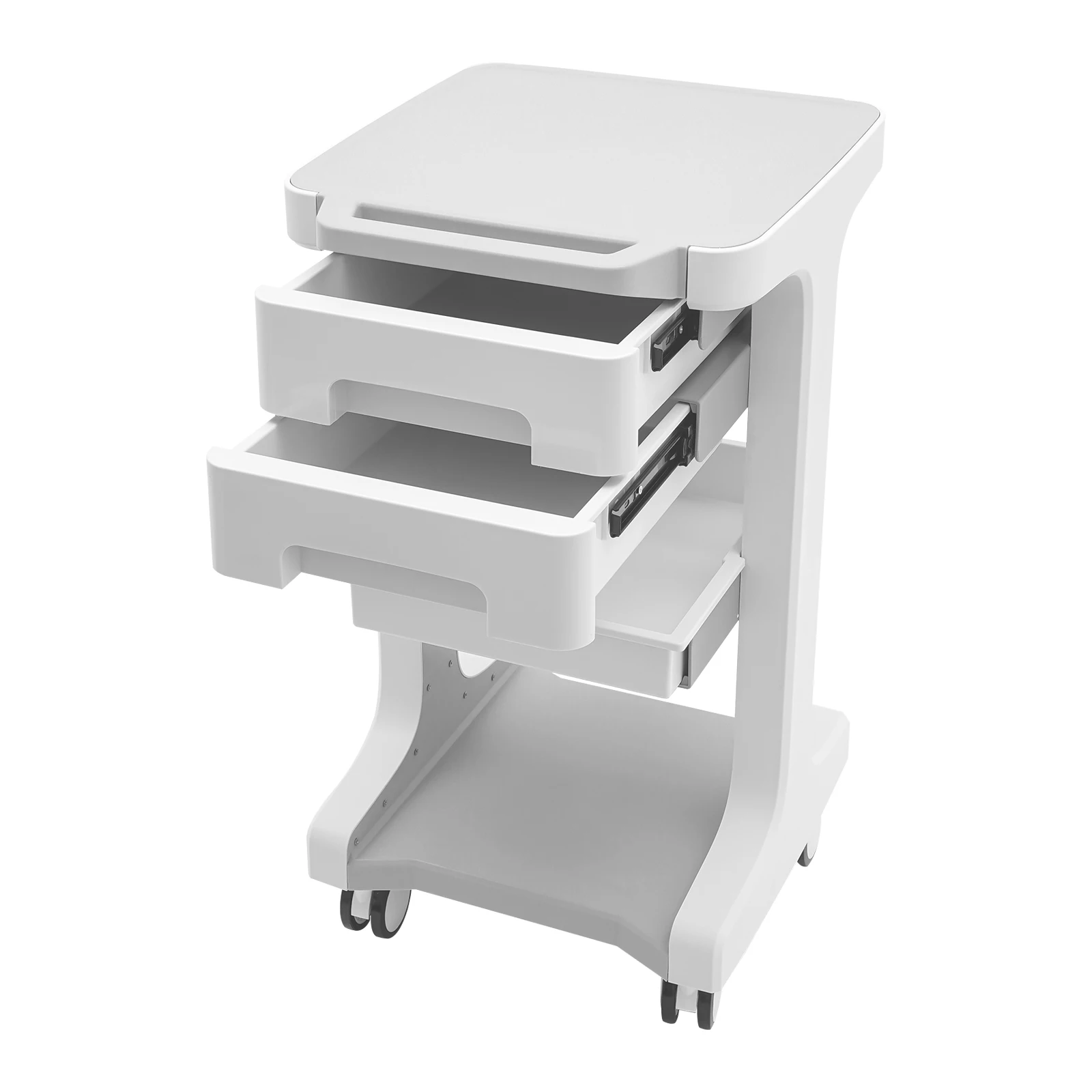 3 Tiers Beauty Salon Trolley Instrument Cart SPA Storage Equipment Machine Organizer Stand with Wheels