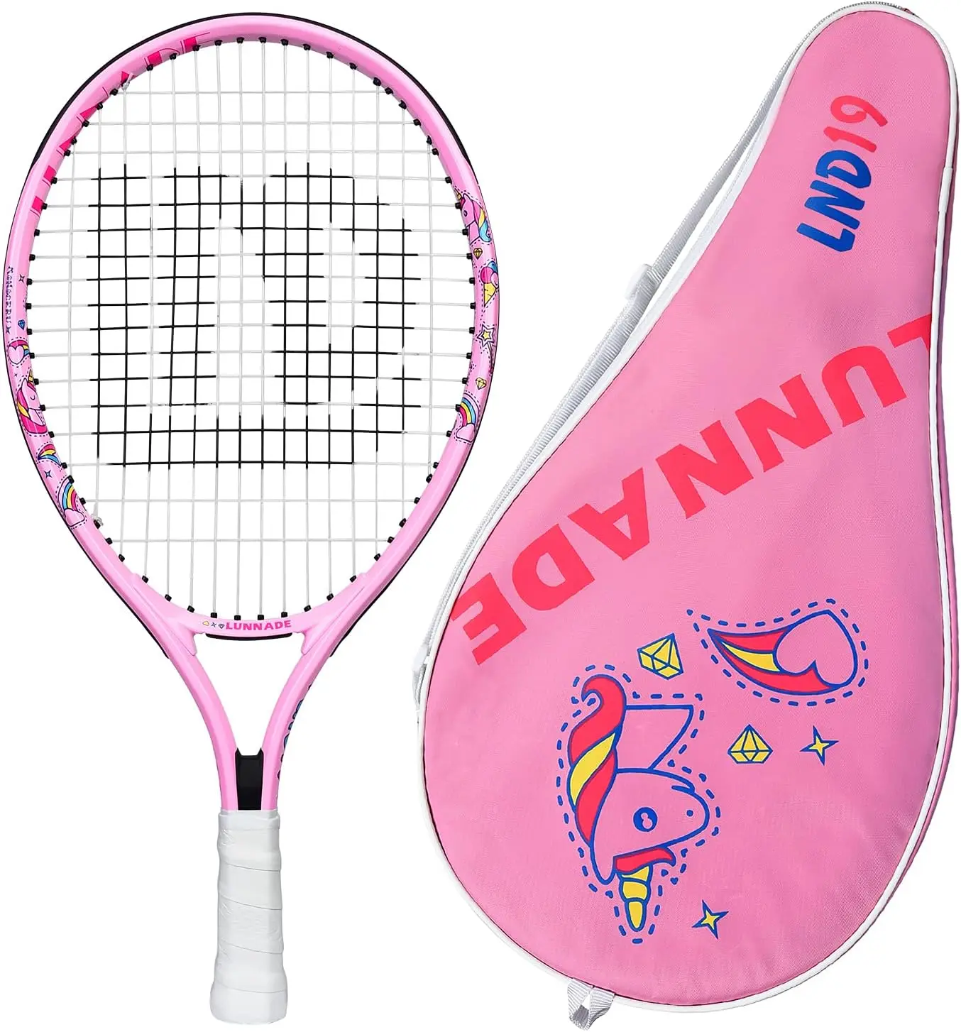 

Youth Tennis Racket 19-25 Inch for Kids Ages 3-12, Beginner with Cover