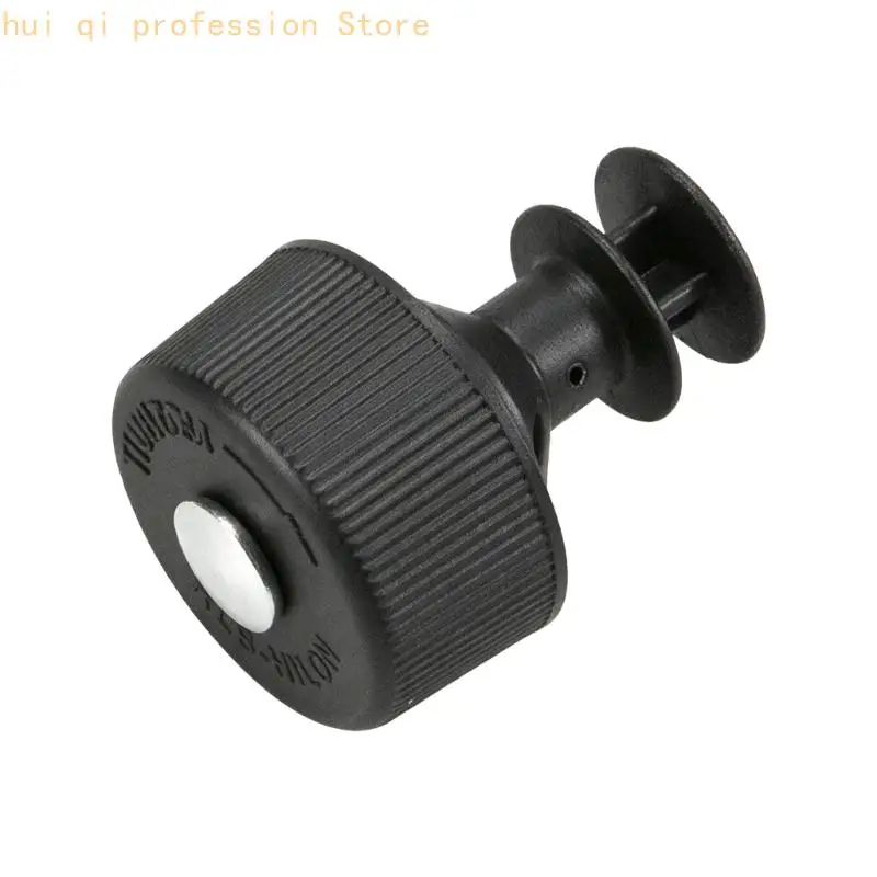 Black Truck Steering Fluid Cap Replacement Set, Knurled Grip Design with Plastic Build for FL112 FL50 Service Work, Upkeep, and