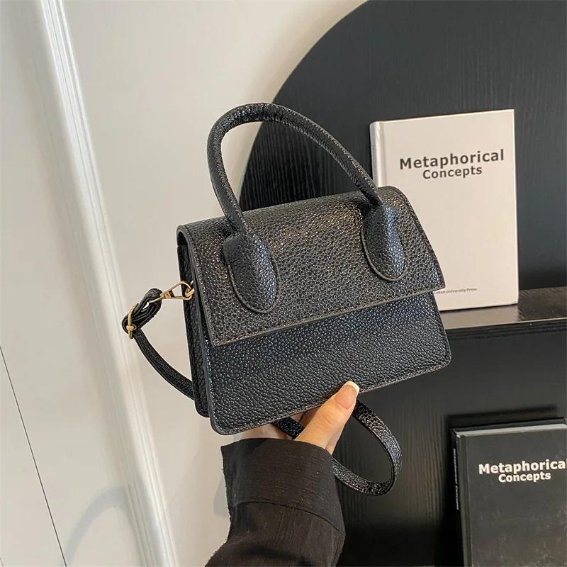 Fashion Mini Small Square Bag Crossbody Bags Pu Leather Women'S Handbag Crocodile Pattern Chain Shoulder Purse Messenger Bags