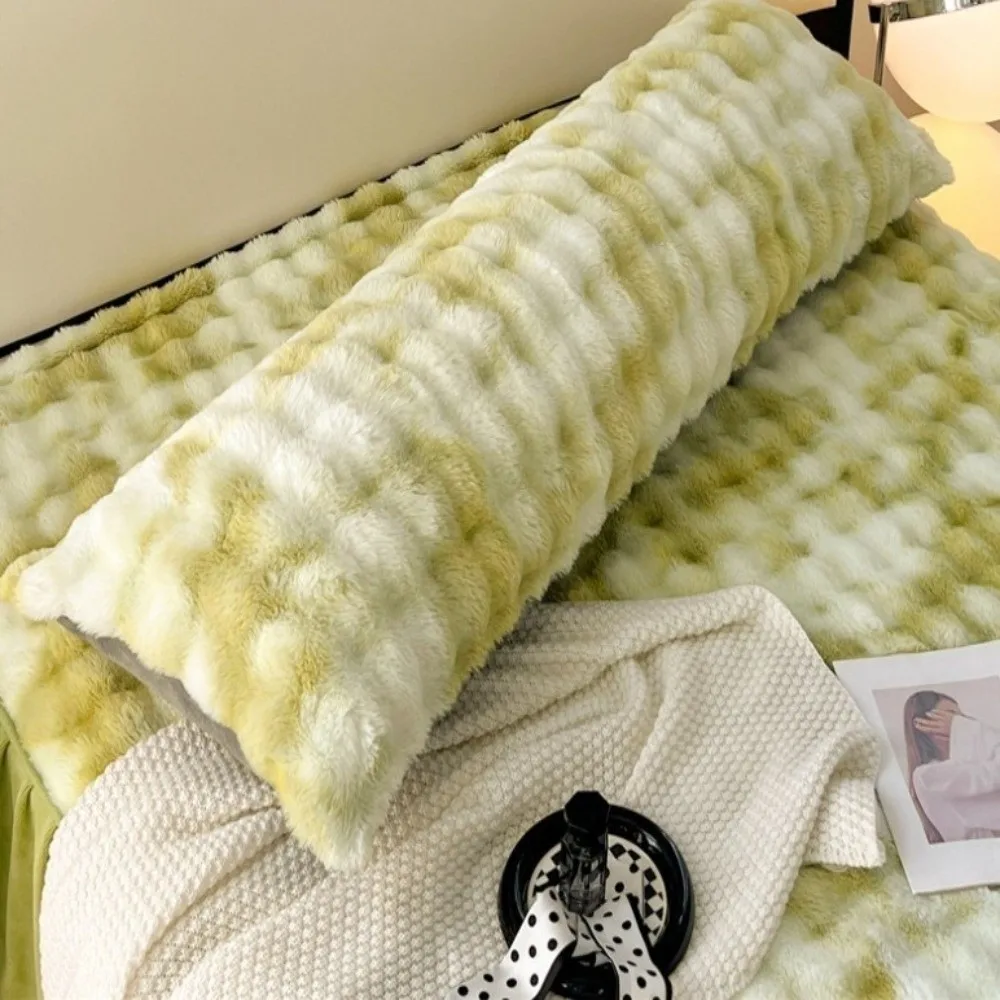 New Imitation Rabbit Fur Pillowcase 48x120 48x150 Soft Cushion Cover Extended Size Multi-color Pillow Covers Home Decor