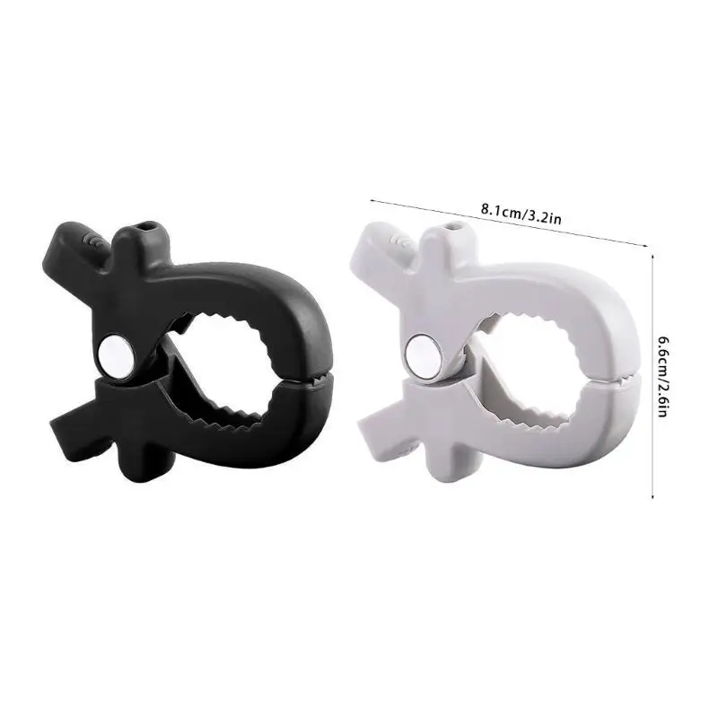 U13F 2pcs Universal Strollers Pegs Plastic Pram Clips Universal Strollers Clip Upgrades for Keeping Blankets & Toy Securely