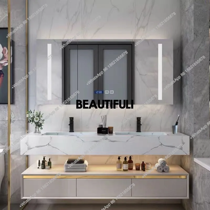 Luxury Bathroom Cabinet Storage Mirror  Vanity   sink  cabinet bathroom vanity cabinet with sink