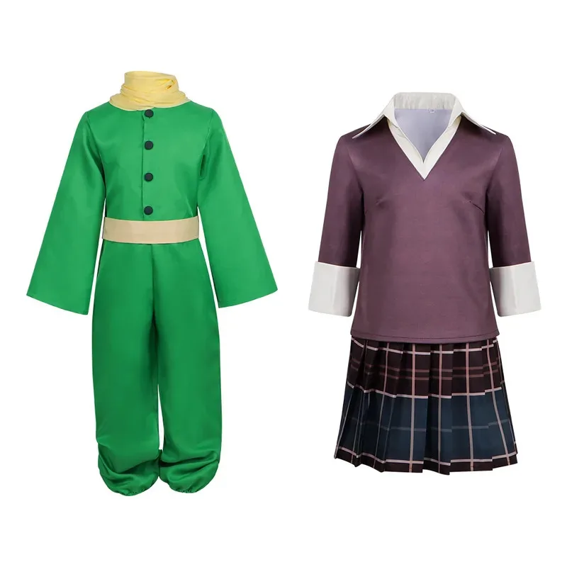 Halloween The Little Sweety Rose Cosplay Green Bodysuit Suit Le Petit Prince Kostum Panggung Anak Laki-laki Perempuan Hadiah Pesta Ulang Tahun Ir;l5