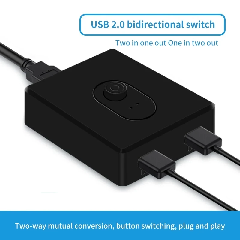 USB 3.0 KVM Switch 1x2/2x1 USB Hub Bidirectional USB2.0 Switcher USB3.0 Extender Shared Controller for PC Keyboard Mouse Printer