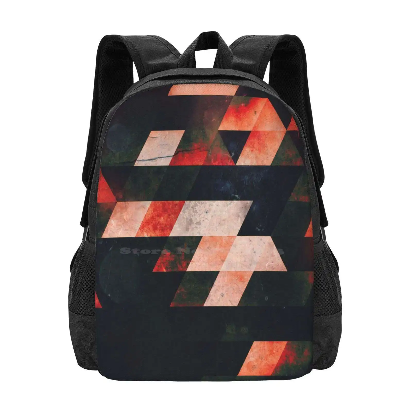 Gryyt Yskype Hot Sale Schoolbag Backpack Fashion Bags Abstract Geometric Spires Graphic Design Shapes Color Texture