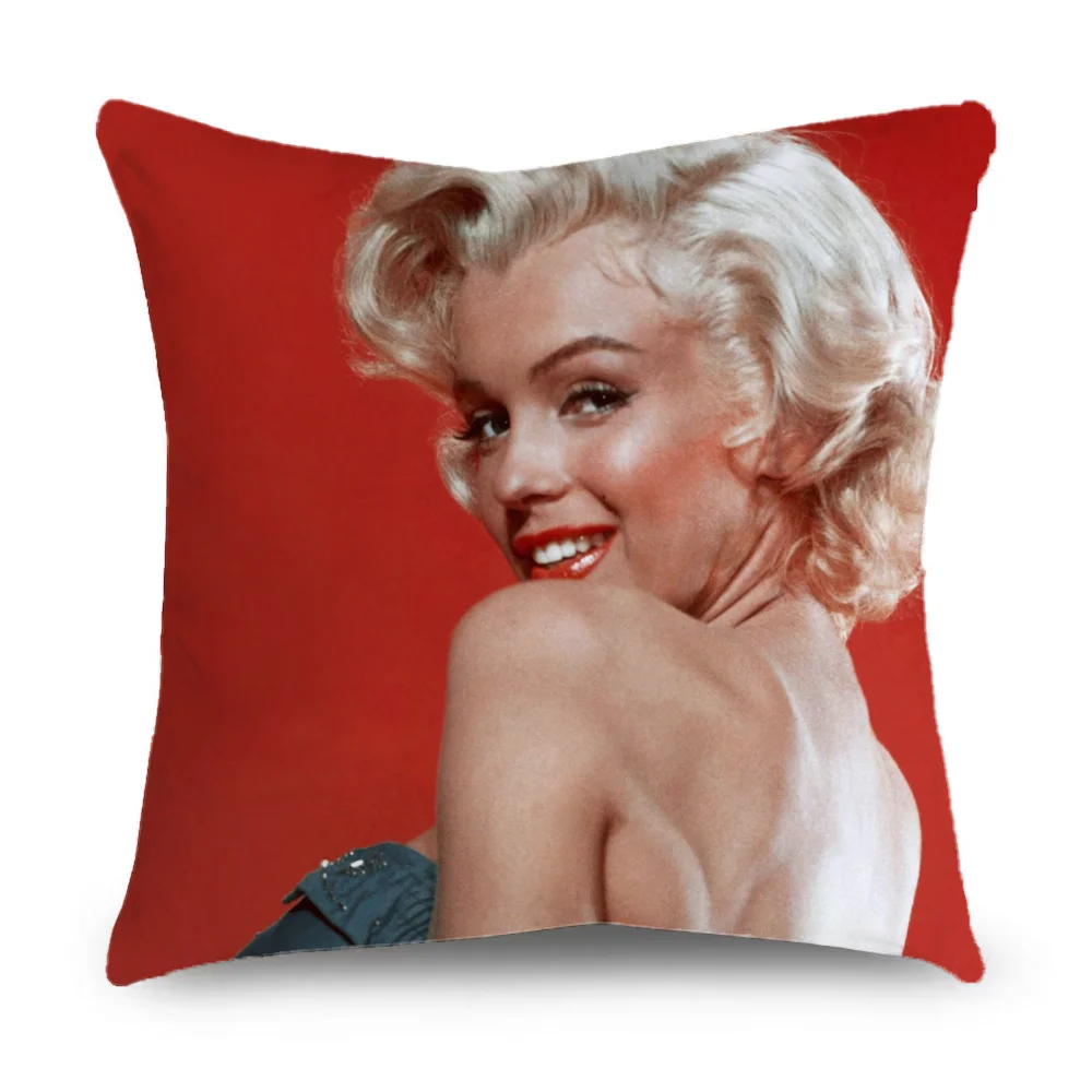 Marilyn M-Monroe Pillow Case Pillowcase Home Sofa Cushions Car Cushions Pillowcover Office Pillowshell Pillow