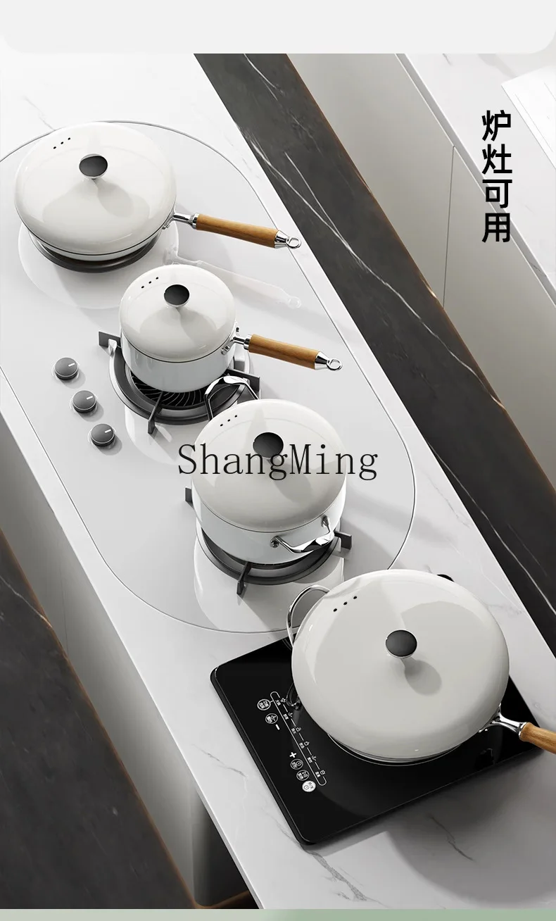 

PYH titanium series household multi-functional soup pot multi-layer ceramic frying pan high value
