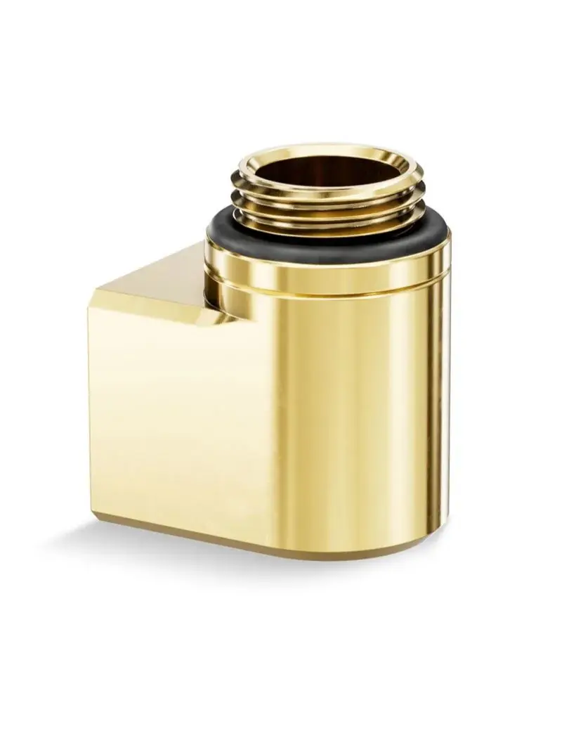 EK-Quantum Torque series gold adapter fittings, G1/4 thread, pure copper, Computer water cooling accessories