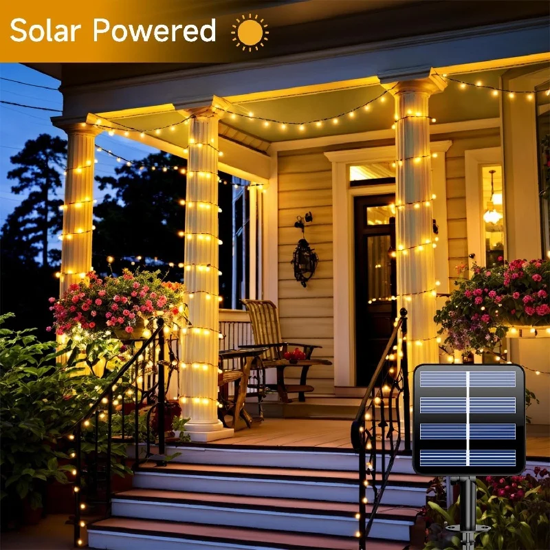 Solar String Lights Waterproof Fairy Garden Lamp Garland Outdoor for Christmas Xmas Holiday Party Home Decor 300LED