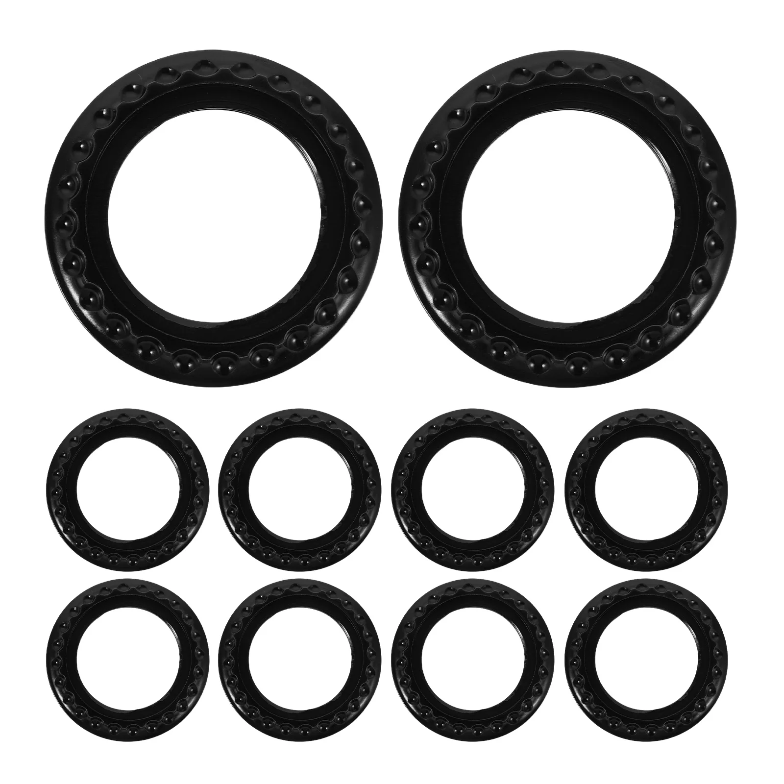 

30Pcs Lamp Head Accessories E26 Black Bakelite Threaded Lamp Shade Rings Light Socket Collar Retainer Rings for Pendant Ceiling
