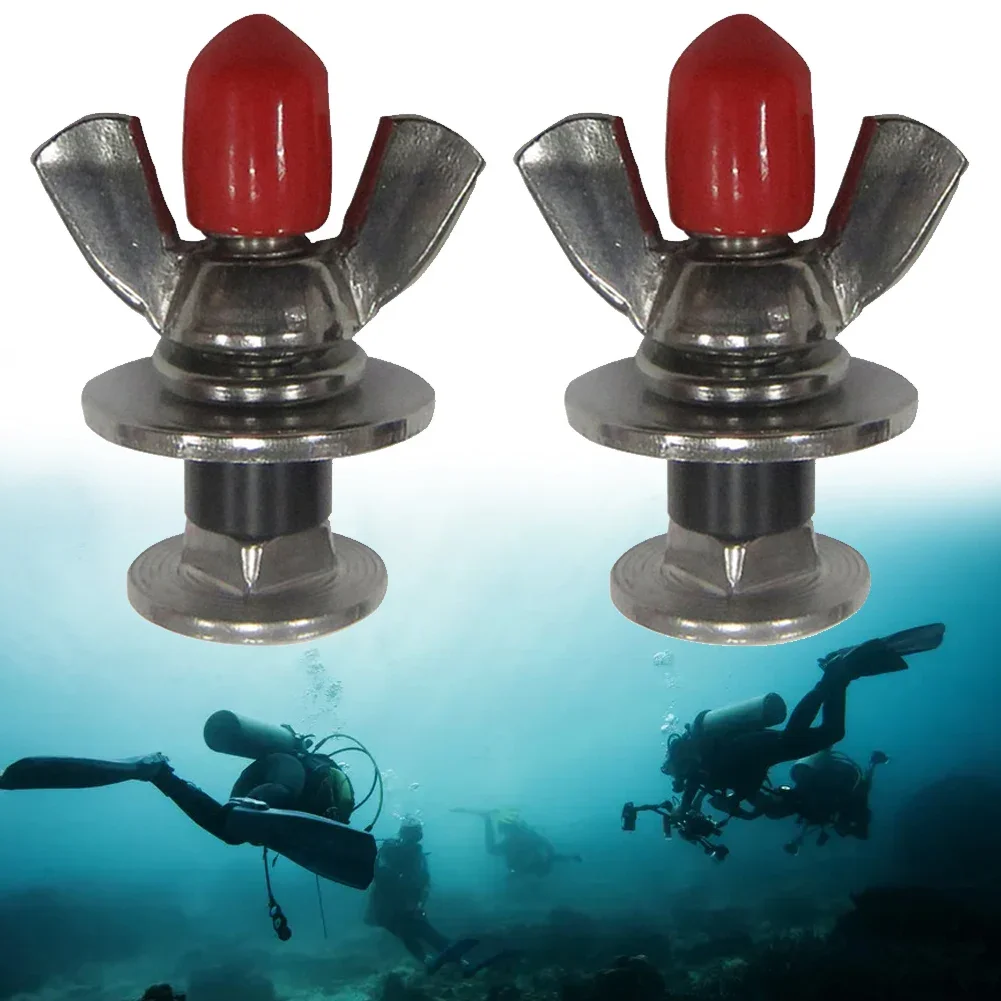 Scuba Diving Screw Bolts Backplate Tech Submersible 2pcs Sliver Scuba Diving Backplate Accessories 2023 New High Quality