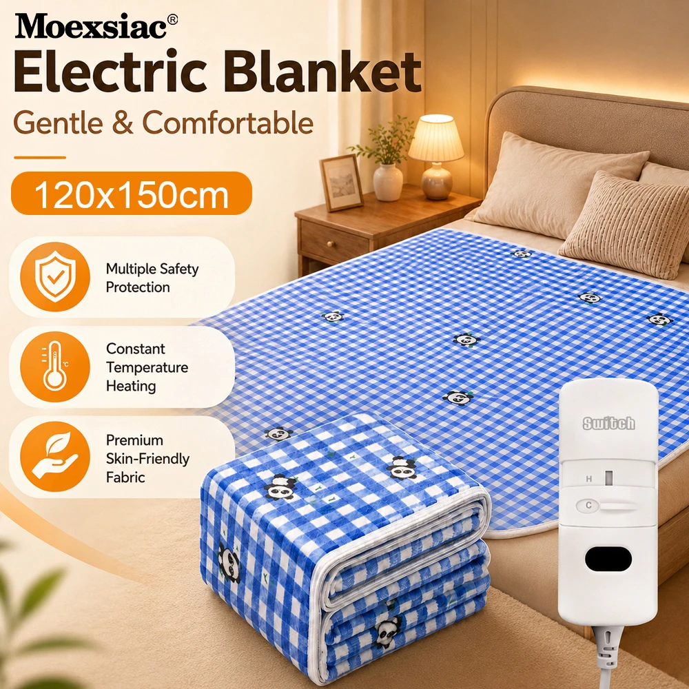 220V Electric Heating Blanket Thicker Heater Winter Warm Heated Pad Fast Heat Thermostat Bed Warmer 70x150cm/120x150cm/150x180cm