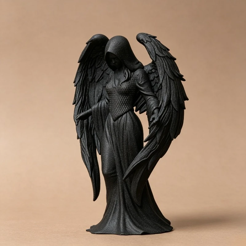 20cm Large Elegant Modern Minimalist Angel Statue Ornaments, Desktop Creative Sculpture Figures, Home Decoration Crafts view 2