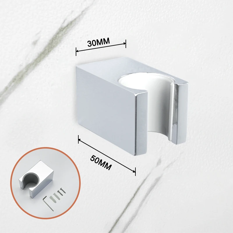 Pommeau de douche de rechange en laiton massif, support de douche pour HOWall, support carré, support rapide, connecteur G1/2, chrome poli