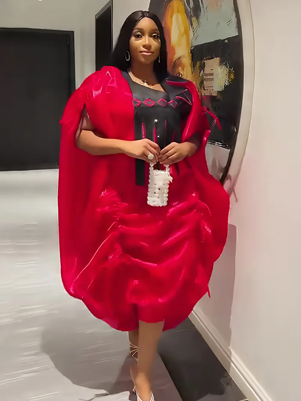 

African Clothes for Women Kaftan Boubou Robe 2 PCS Sets Dashiki Ankara Turkey Outfits Gown Plus Size Wedding Party Dresses