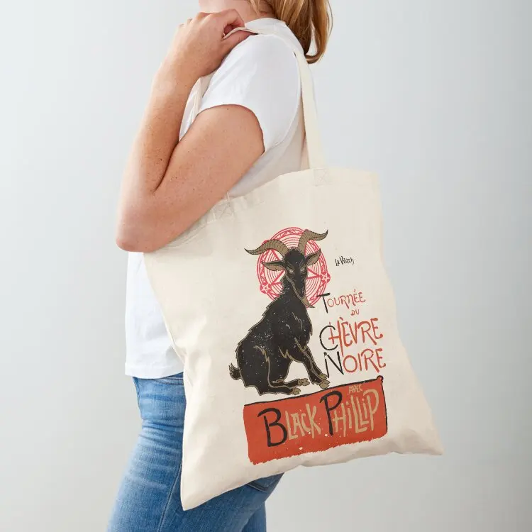 

Black Phillip Tote Bag shopper bag women Women's beach bags shopping bag logo tote screen